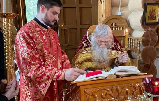 Схиархимандрит Илий совершил Богослужение в скиту святого Димитрия Солунского. 