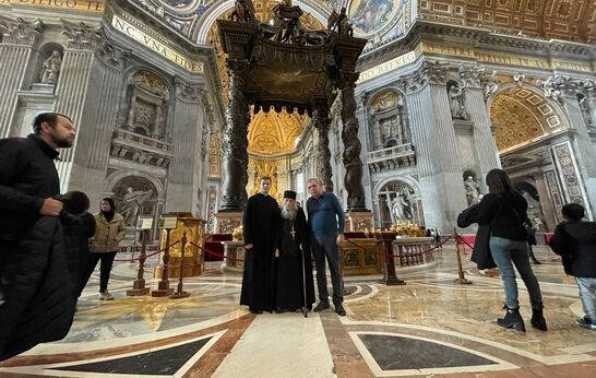 Батюшка Илий и Геннадий Николаевич Цурков посетили Ватикан.