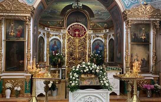 Схиархимандрит Илий (Ноздрин) принял участие в Божественной Литургии которую возглавил митрополит Орловский и Болховский Тихон в Свято-Троицком храме города Орла.