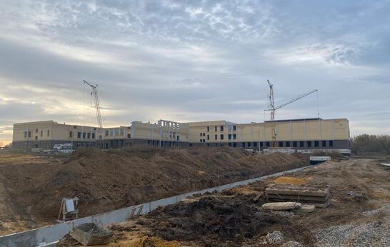 Ход строительства сельскохозяйственной гимназии имени П. А. Столыпина.