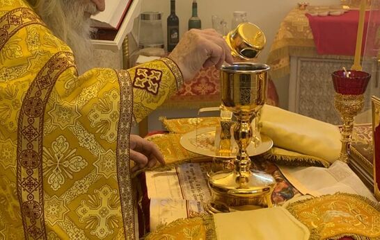 Схиархимандрит Илий (Ноздрин)  совершил Божественную Литургию в храме в честь святых жён мироносиц