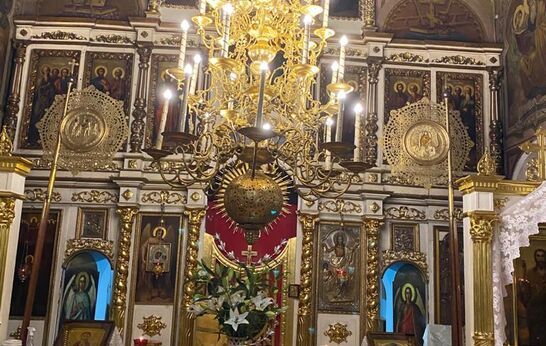 31 октября в день памяти святого апостола и Евангелиста Луки, схиархимандрит Илий (Ноздрин) и руководитель проекта 