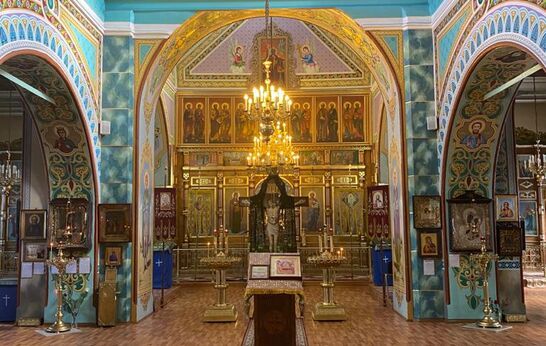 Cхиархимандрит Илий (Ноздрин) и руководитель проекта 