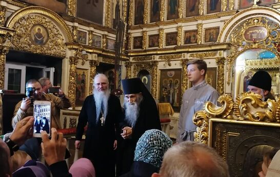 Схиархимандрит Илий (Ноздрин) встретился с прихожанами в Борисо-Глебском кафедральном соборе города Рязани.