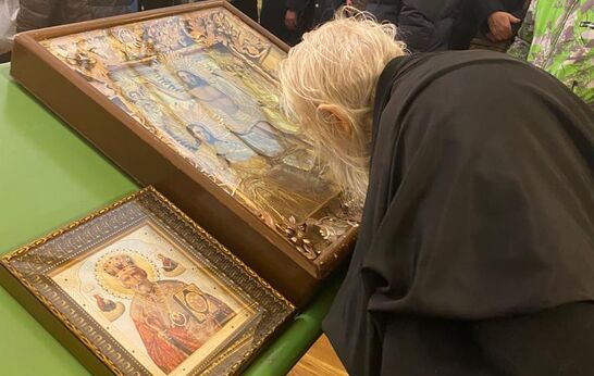 Схиархимандрит Илий (Ноздрин) принял участие в Богослужении в храме святого апостола и евангелиста Иоанна Богослова.