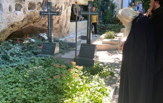 Схиархимандрит Илий и руководитель проекта 