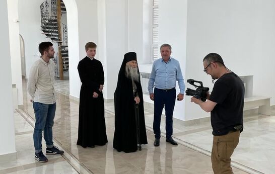 Схиархимандрит Илий (Ноздрин) и руководитель проекта «Вятский Посад» Геннадий Николаевич Цурков посетили строящееся подсобное хозяйство «Орловский колос»