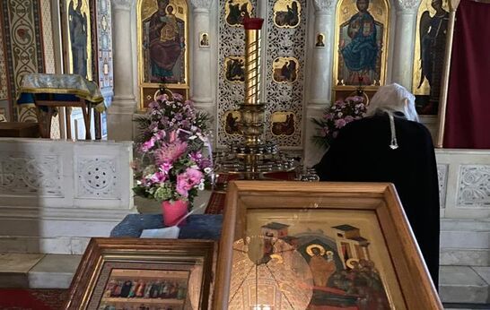 Схиархимандрит Илий (Ноздрин) посетил Крестовоздвиженский храм в Ливадии.