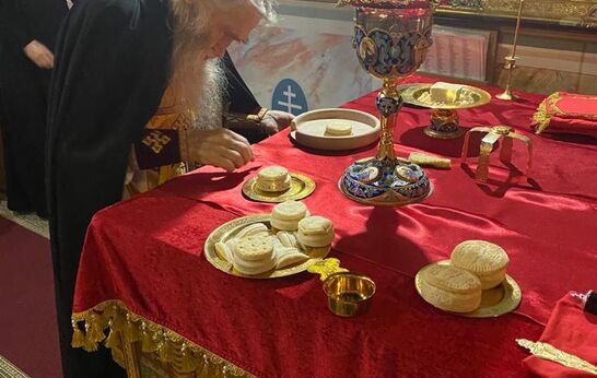 Схиархимандрит Илий принял участие в Божественной литургии в Свято-Троицком храме города Сыктывкара.