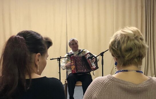 Играла и пела гармонь залихватская сегодня в Духовно-патриотическом центре!