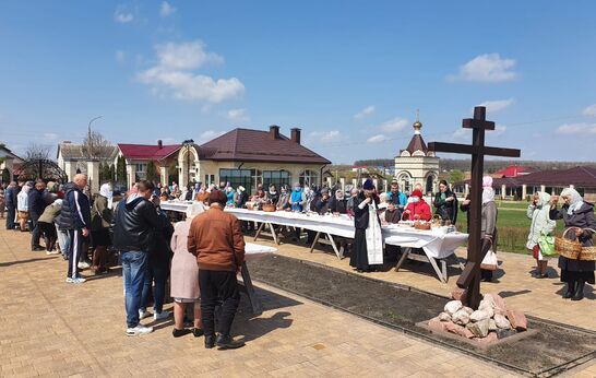 В Великую Субботу Страстной недели на территории Духовно-православного центра 