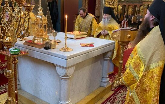 9 сентября 2019 года схиархимандрит Илий (Ноздрин) возглавил Божественную литургию в храме Успения Пресвятой Богородицы