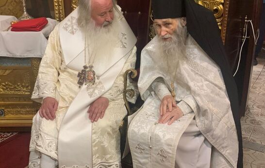 В праздник Рождества Иоанна Предтечи митрополит Тихон и схиархимандрит Илий (Ноздрин) совершили Богослужение.