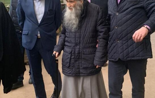 Cхиархимандрит Илий (Ноздрин) и руководитель проекта 