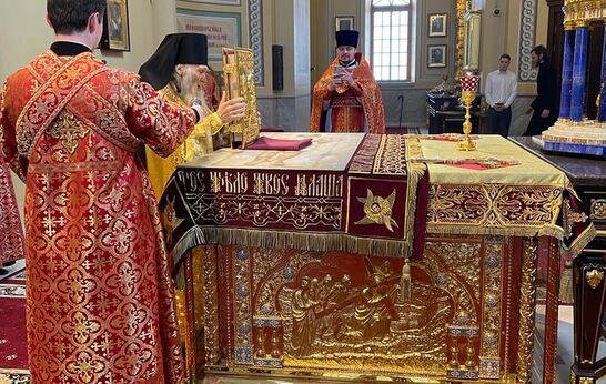 Схиархимандрит Илий (Ноздрин) сослужил митрополиту Ростовскому и Новочеркасскому Меркурию в Кафедральном Рождественском соборе города Ростова-на-Дону.