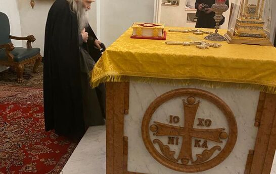 Cхиархимандрит Илий (Ноздрин), Г. Н. Цурков и В. В. Потомский в сопровождении митрополита Новгородского и Старорусского Льва посетили Варлаамо-Хутынский Спасо-Преображенский женский монастырь.