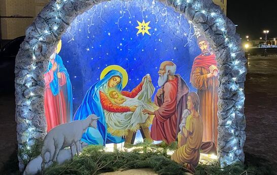 В Рождественский сочельник схиархимандрит Илий (Ноздрин) посетил храм Сретения Господня Духовно-православного центра 