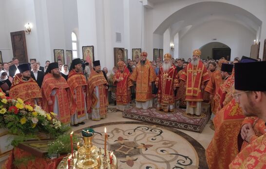 Схиархимандрит Илий (Ноздрин) принял участие в Архипастырском Богослужении в храме Сретения Господня.