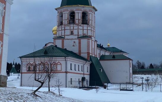 Схиархимандрит Илий (Ноздрин) и руководитель проекта 