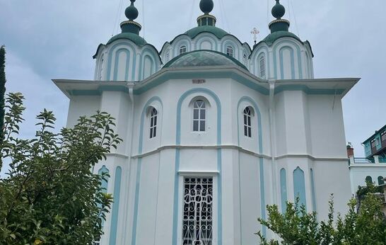 Батюшка Илий (Ноздрин) молился за Богослужением на Святой Горе Афон.