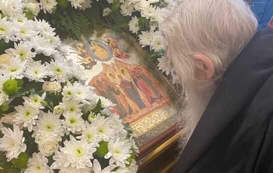 Схиархимандрит Илий (Ноздрин) совершил Богослужение накануне Вознесения Господня.