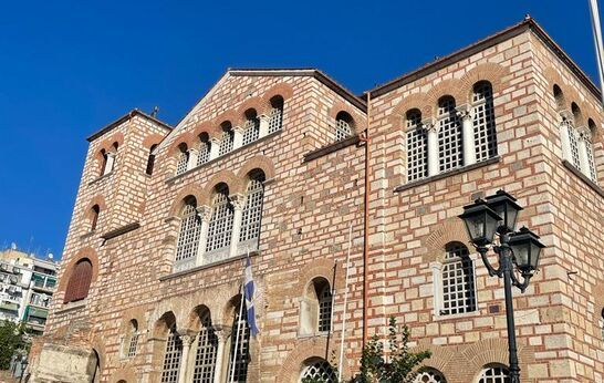 Схиархимандрит Илий (Ноздрин) и Геннадий Николаевич Цурков посетили собор святого Димитрия Солунского.