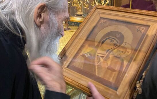 Схиархимандрит Илий и Цурков Г. Н. встретились с Митрополитом Симферопольским и Крымским Лазарем.