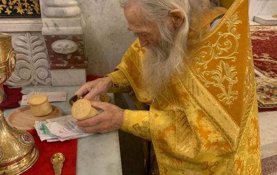 30 ноября схиархимандрит Илий (Ноздрин) возглавил Божественную литургию в Ставропигиальном Никольском Морском соборе в городе-крепости Кронштадт