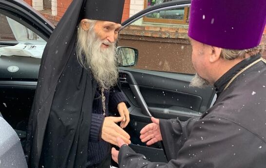 Схиархимандрит Илий (Ноздрин) и Г.Н. Цурков посетили Саратовскую православную духовную семинарию