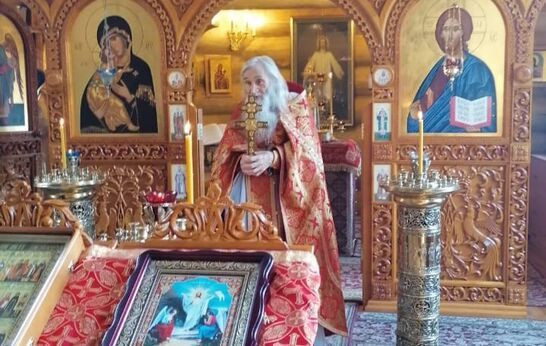 Сегодня схиархимандрит Илий (Ноздрин) отслужил литургию, в честь 54 летия Хиротония