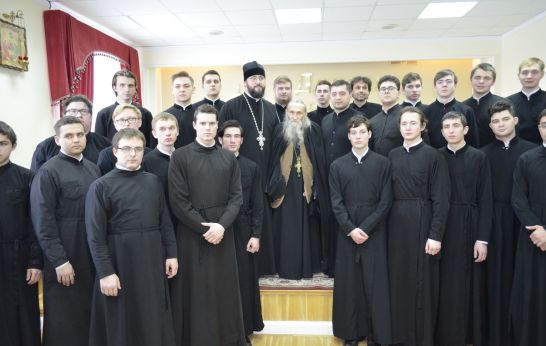 В Донской духовной семинарии прошла встреча со схиархимандритом Илией (Ноздриным)