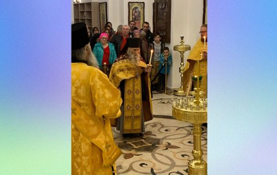 12 октября схиархимандрит Илий (Ноздрин) совершил Всенощное бдение в храме Сретения Господня