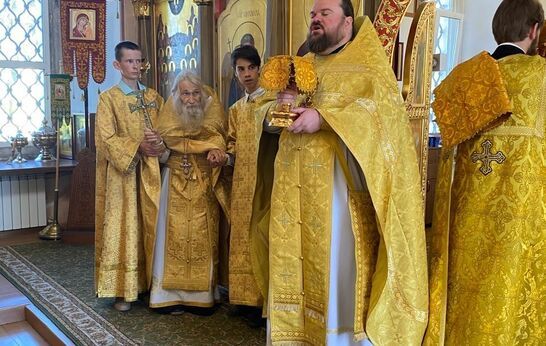 Схиархимандрит Илий (Ноздрин) совершил Богослужение в Козельске.