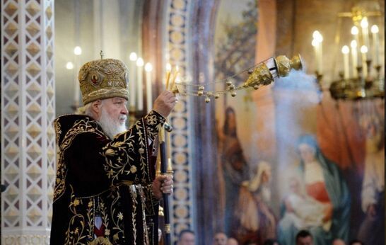 Схиархимандрит Илий (Ноздрин) сослужил Патриарху Кириллу в девятую годовщину интронизации Его Святейшества в Храме Христа Спасителя