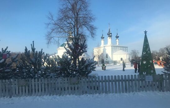 Архиерейское богослужении в Свято-Успенском кафедральном соборе города Владимира