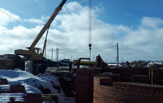 Руководитель проекта «Вятский Посад» Г. Н. Цурков посетил место строительства храма «Спорительница хлебов»