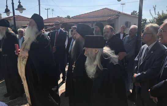 Батюшка Илий принял участие в освящении памятника Силуану Афонскому в Греции