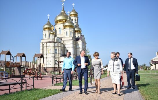 Вятский Посад  посетили министр просвещения РФ Ольга Юрьевна Васильева и руководитель Департамент образования Орловской области Татьяна Анатольевна Шевцова